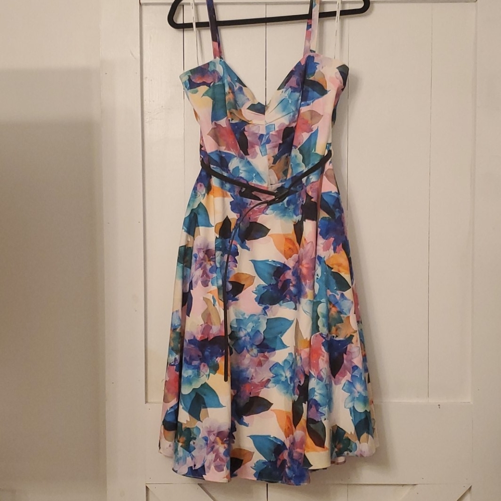 Floral cocktail dress